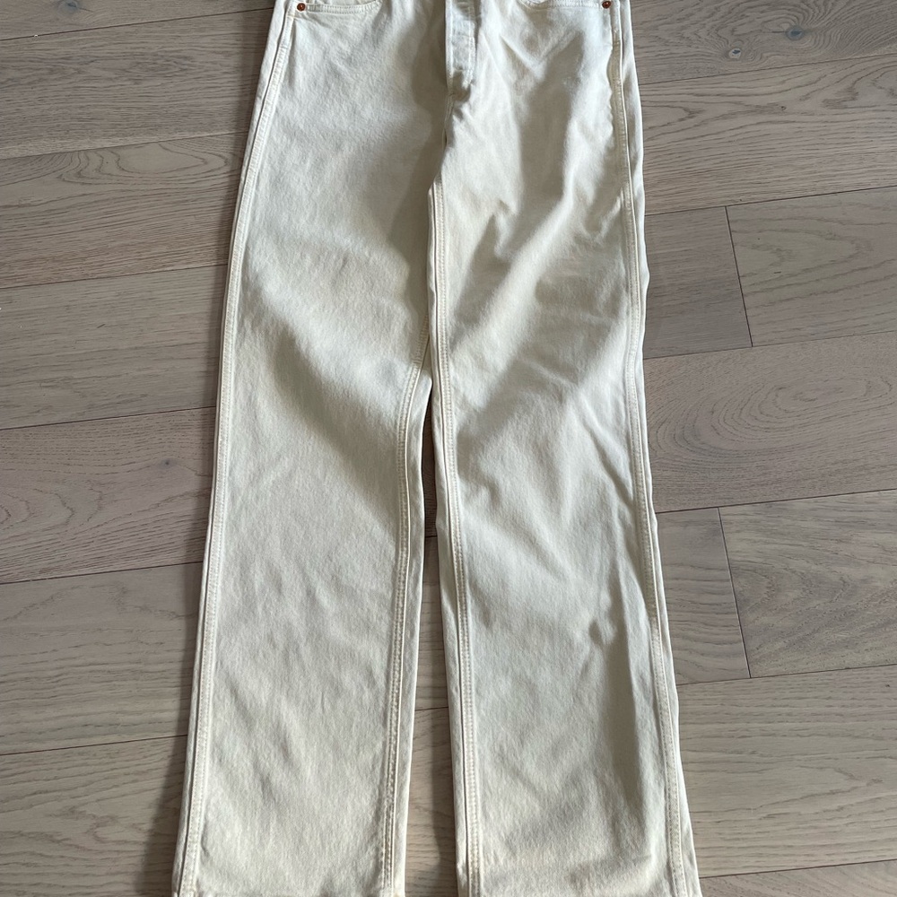 MOTHER brand new white denim jeans with tags size 31